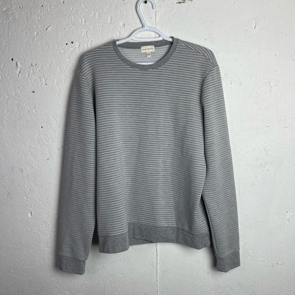 Club Monaco Striped Crewneck Sweater size L
